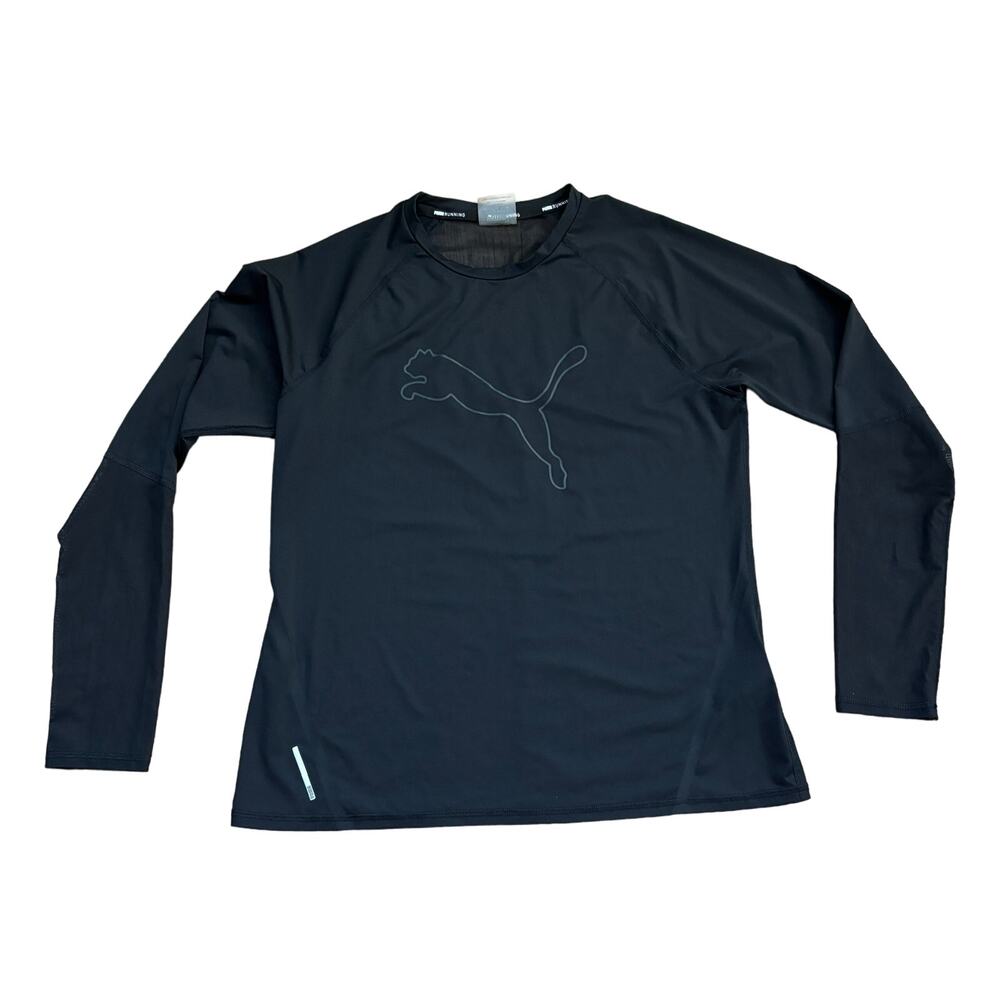 Puma Running Shirt Long Sleeve Ventilated Sleeves Women's XL